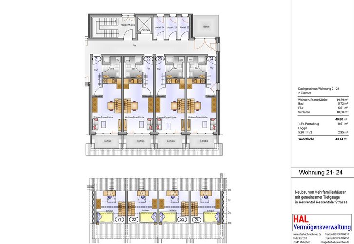 großzügige 1,5-Zimmer-DG-Wohnung in SHA-Hessental