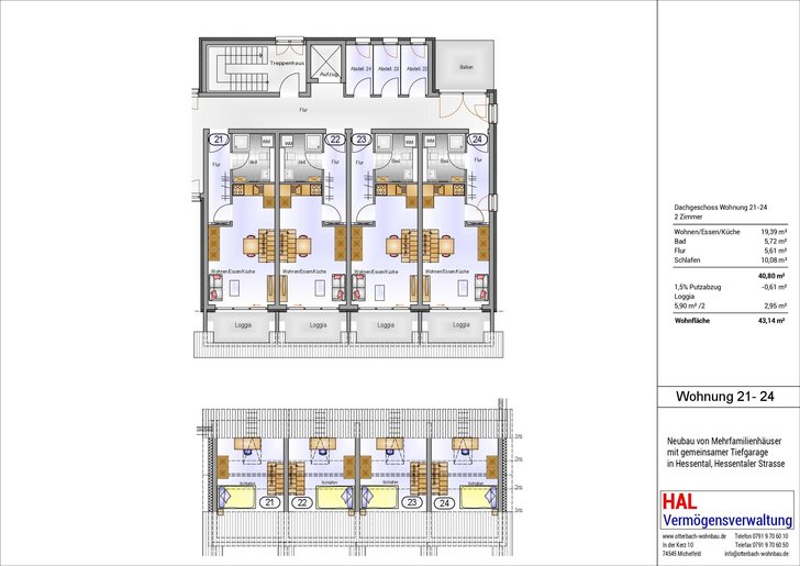 Bild 1: großzügige 1,5-Zimmer-DG-Wohnung in SHA-Hessental